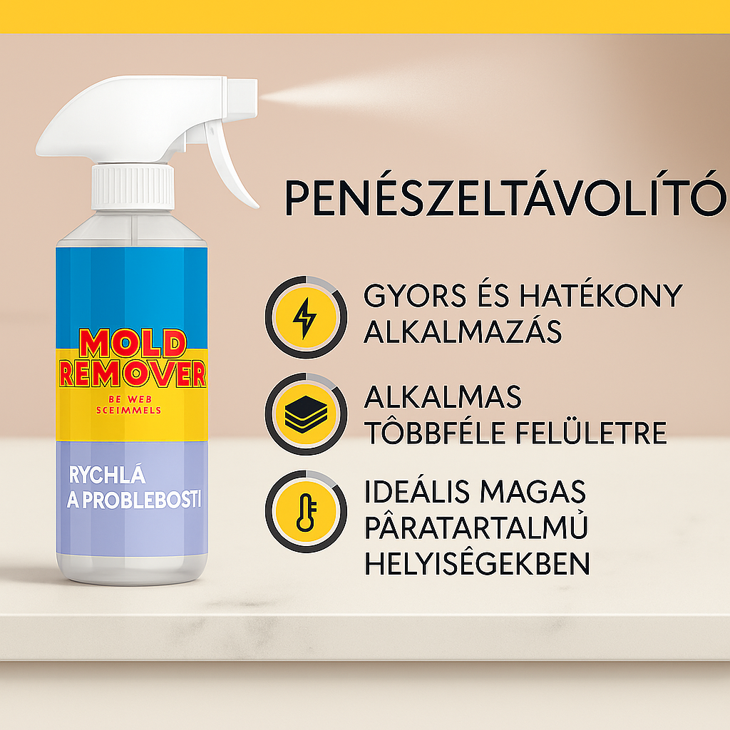 Mold Remover – Spray a Nedvesség és Penész Eltávolítására Kellemes Illattal