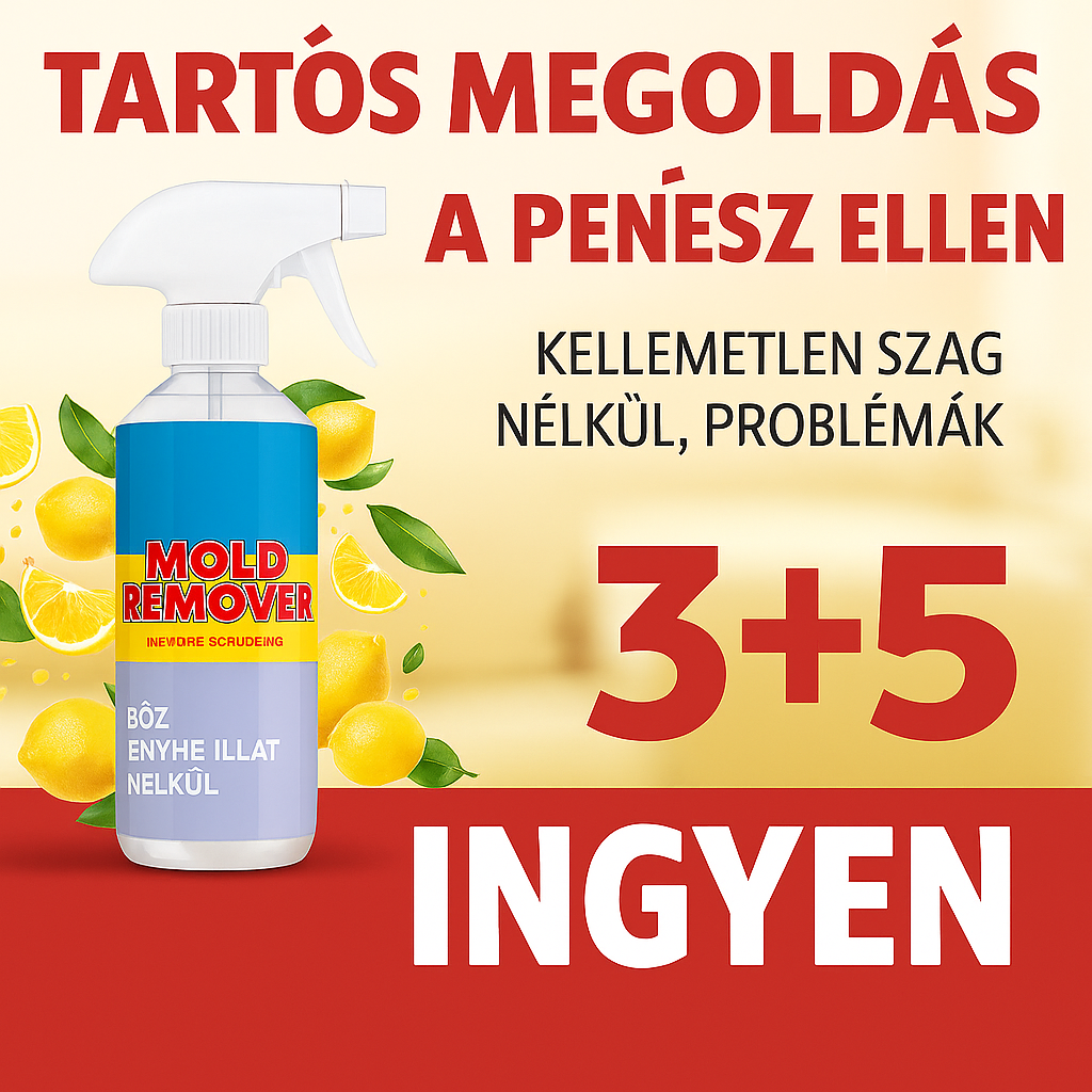 Mold Remover – Spray a Nedvesség és Penész Eltávolítására Kellemes Illattal
