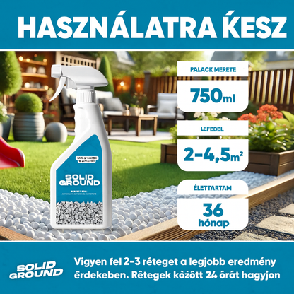 SOLID GROUND – Kavicsragasztó kertépítéshez, permetezővel – 750 ml