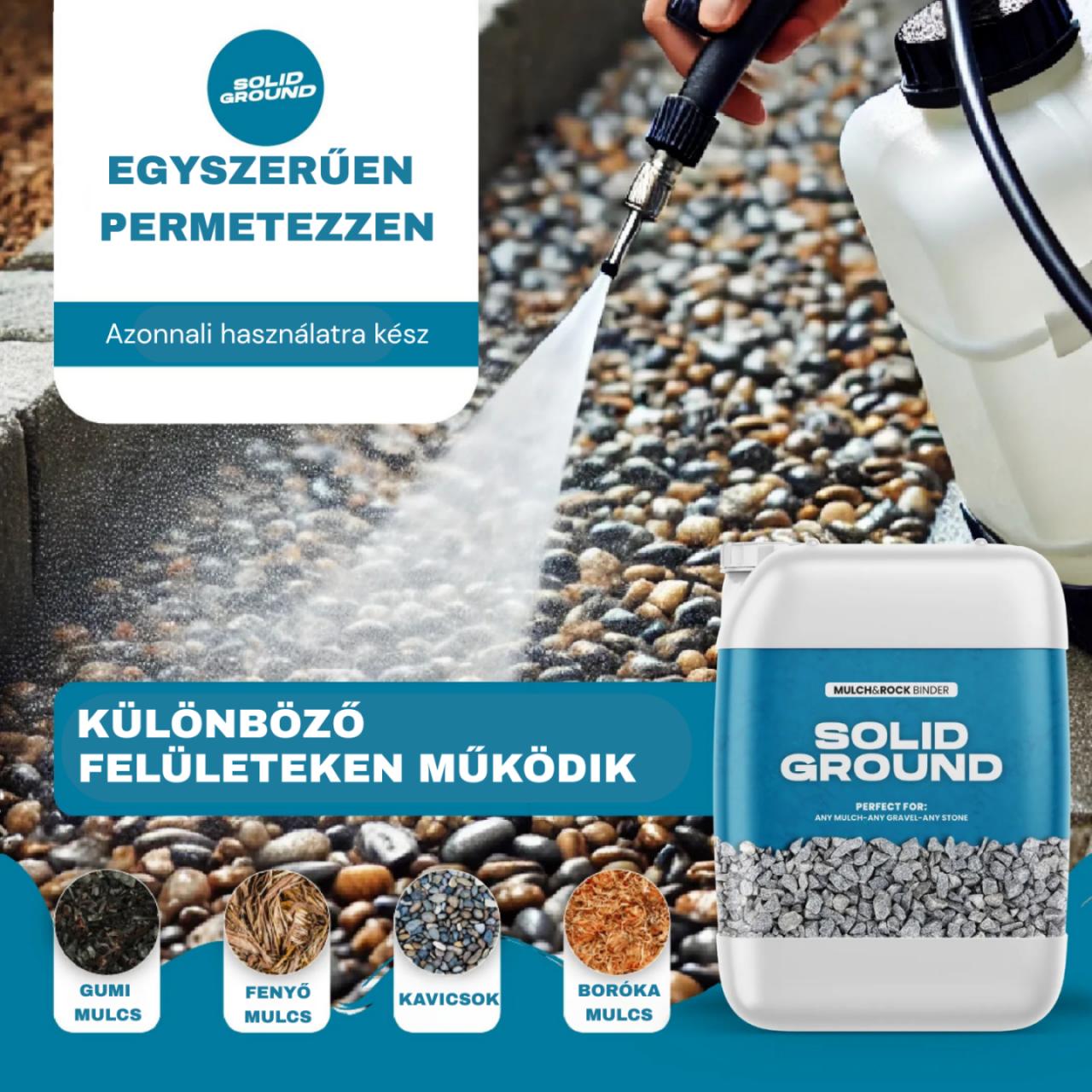SOLID GROUND – Kavicsragasztó kerti tereprendezéshez